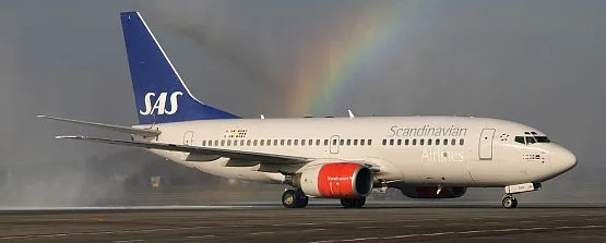 Takimi boeingami SAS będzie obsługiwane połączeni lotnicze Rębiechowo-Oslo.
