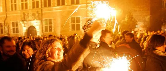 W Gdańsku nowy rok witało pod chmurką 12 tysięcy osób. 