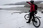 Migawki z zimowej wycieczki szlakiem rowerowym w Gminie Stężyca