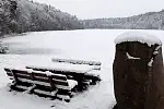 Migawki z zimowej wycieczki szlakiem rowerowym w Gminie Stężyca