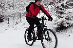 Migawki z zimowej wycieczki szlakiem rowerowym w Gminie Stężyca