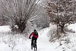 Migawki z zimowej wycieczki szlakiem rowerowym w Gminie Stężyca