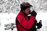 Migawki z zimowej wycieczki szlakiem rowerowym w Gminie Stężyca