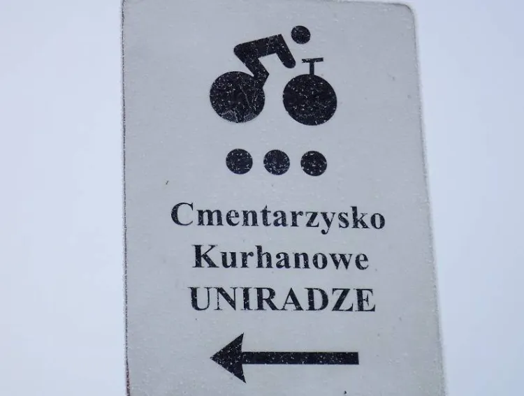 Oznakowanie szlaku rowerowego Kaszëbskô Stegna