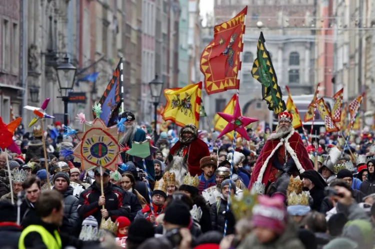 Co roku ulicami Gdańska 6 stycznia przechodzi barwny orszak z okazji Święta Trzech Króli.