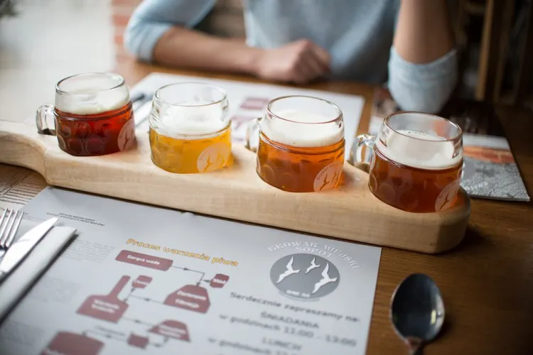 W Browarze Miejskim Sopot spróbować można kilku rodzajów warzonego na miejscu piwa.