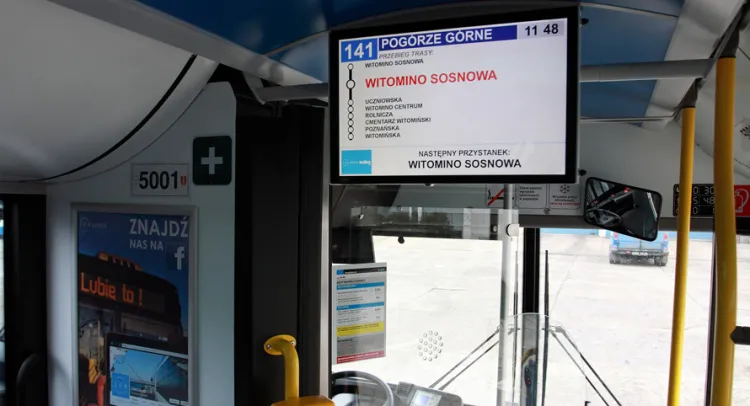 Nowością są czytelne wyświetlacze pokazujące nie tylko bieżący przystanek, ale także sześć kolejnych na trasie.