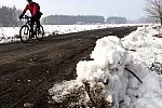 Migawki z zimowej wycieczki Szlakiem Rowerowym Pradoliny Łeby-Redy