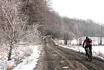 Migawki z zimowej wycieczki Szlakiem Rowerowym Pradoliny Łeby-Redy