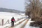 Migawki z zimowej wycieczki Szlakiem Rowerowym Pradoliny Łeby-Redy