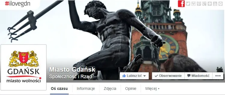 Profil FB Gdańska prowadzony jest od pięciu lat przez zewnętrzną firmę.