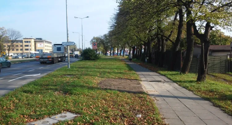 Wzdłuż ul. Elbląskiej droga rowerowa będzie wydzielona i powstanie tuż obok chodnika.