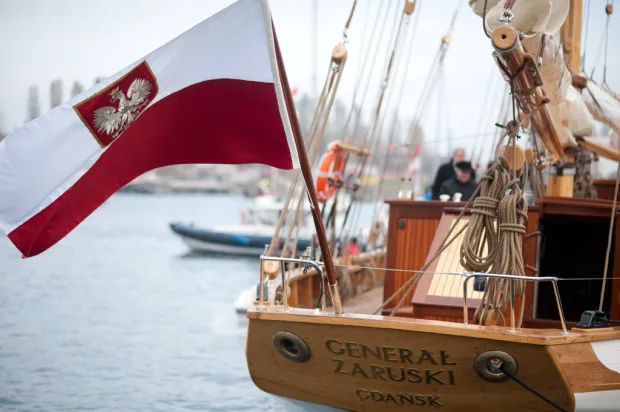Jacht STS "Generał Zaruski" jest od 2012 roku flagową jednostką miasta Gdańska.