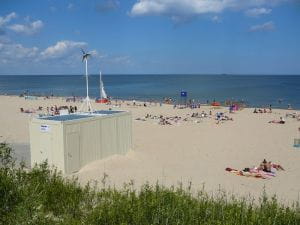 Plaża strzeżona w Orlinkach &#8211; 2008 r.