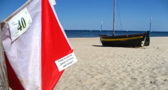 Jeden z punktów kontrolnych umiejscowiony był tam gdzie w kurorcie czas najchętniej spędzają turyści, czyli na plaży.