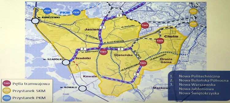 Nowa Jabłoniowa i Nowa Warszawska to trasy, które mają wysoki priorytet w projekcie aktualizacji Strategicznego Programu Transportowego dla Gdańska Południa.
