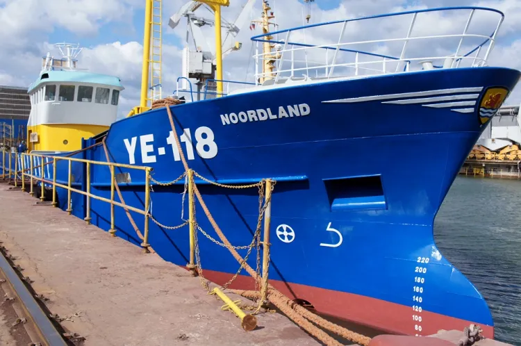 W stoczni Crist w Gdyni zwodowano statek do połowu skorupiaków dla holenderskiej firmy Maaskant Shipyards. 