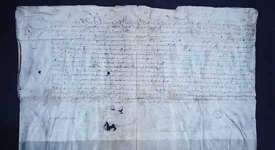 Nominacja Jeana de la Blanque na urząd konsula francuskiego w Gdańsku, podpisana przez króla Francji, Henryka IV Burbona w Paryżu 23 kwietnia 1610 roku. Od powstania tego dokumentu datują się  dyplomatyczne kontakty Gdańska z Francją.