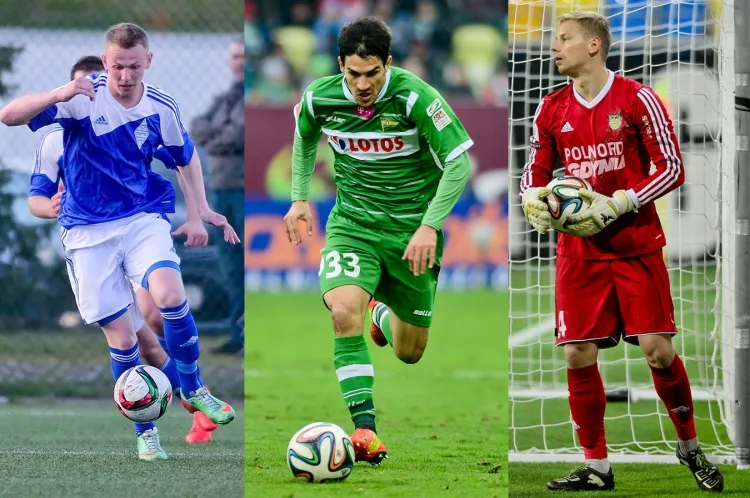 Wybierz który z jedenastu nominowanych piłkarzy z Trójmiasta spisał się najlepiej w miniony weekend. Na zdjęciu od lewej: Mateusz Kuzimski, Nikola Leković i Jakub Miszczuk.