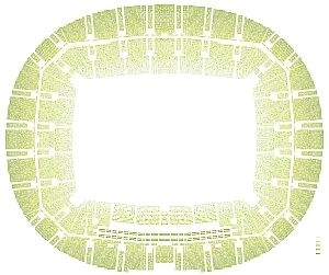 Taka będzie kolorystyka krzesełek na gdańskim stadionie piłkarskim w Letnicy.