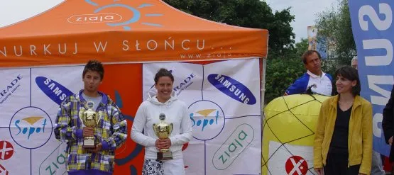 Zwycięzcy kategorii open w TIMEX CUP 2009 w towarzystwie Alicji Pęczak. 