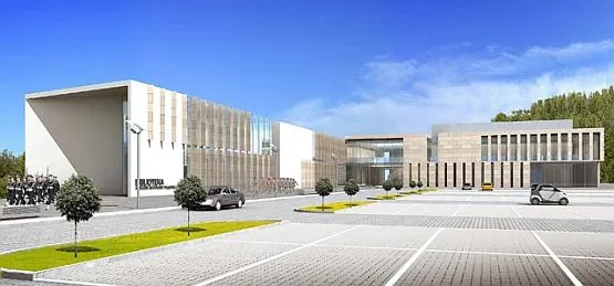 Nowy budynek akademii ma mieć kształt litery "L". W jednym skrzydle znajdzie się biblioteka, a w drugim sala audytoryjno-konferencyjna.