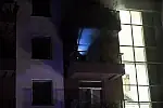 Akcja gaszenia pożaru w mieszkaniu na Zakoniczynie.