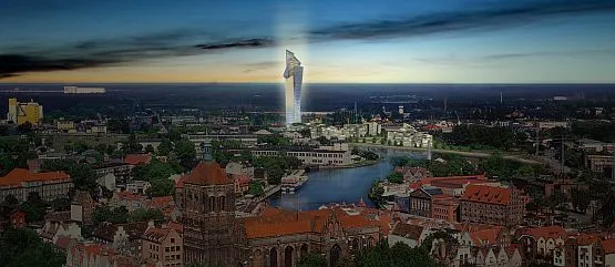 Wieżowiec zaprojektowany przez Daniela Libeskinda, miałby być dominantą nie tylko Polskiego Haka, ale i całej tej części Gdańska.