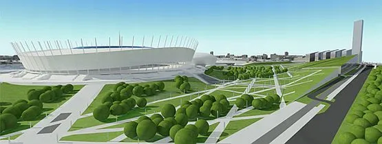Ideą konkursu było zaprojektowanie najbliższego otoczenia Stadionu Narodowego w Warszawie.