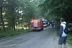 Poranny pożar autobusu miejskiego na wysokości ogrodu botanicznego w Marszewie.
