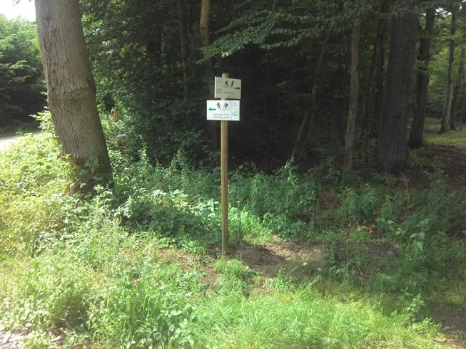 Tak wyglądają tabliczki, które pojawiły się przy trasach.