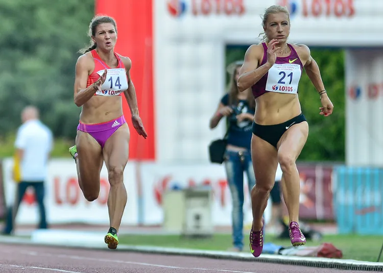 Karolina Tymińska (nr 21) była najszybsza w swoim biegu na 100 m ppł, a łącznie zajęła w tej konkurencji siedmioboju 13. pozycję.