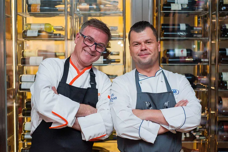 Bogdan Gałązka, szef kuchni restauracji Gothic Cafe & Restaurant oraz  Adam Woźniak, szef kuchni restauracji Mercato.