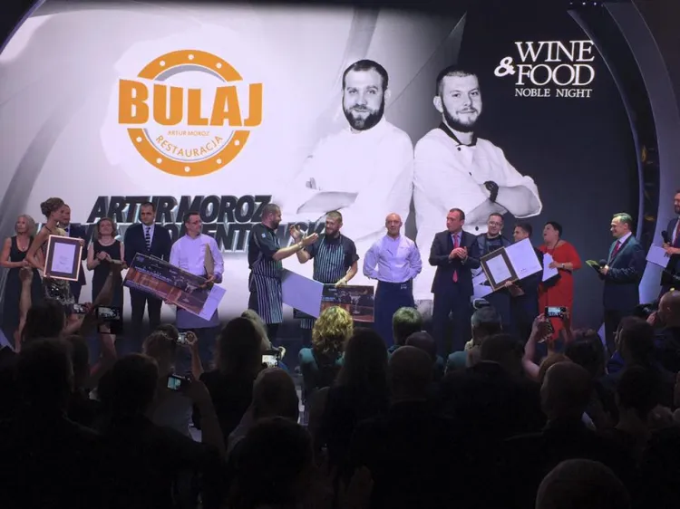 Artur Moroz i Paweł Chomentowski - najlepsi szefowie kuchni według jury Wine&Food Noble Night 2015.