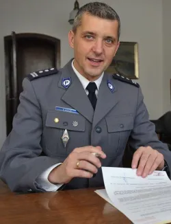 Inspektor Piotr Bolin, nowy komendant sopockiej policji.