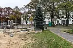 Budowa fontanny na placu generała Stanisława Maczka.