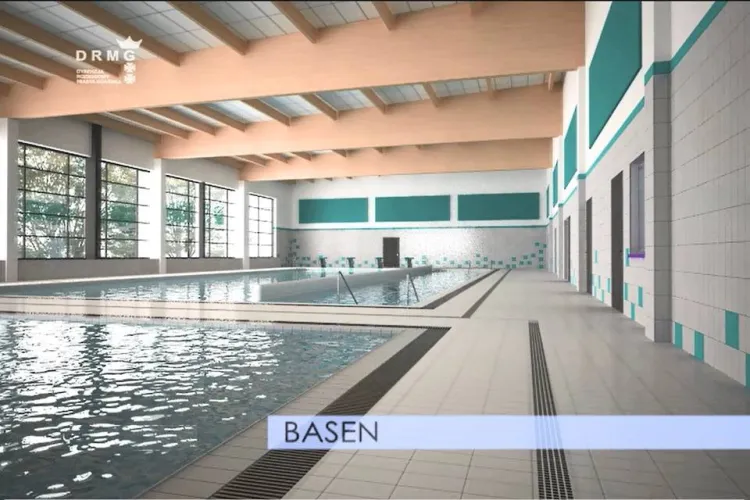Wizualizacja basenu w Osowej, który ma powstać w przyszłym roku. 