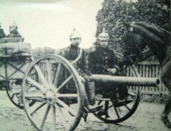 Niemiecka artyleria polowa z 1914 r.