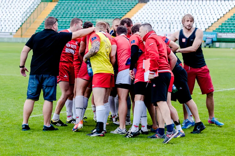 Reprezentacja Polski w rugby 7 podczas zwycięskiego turnieju dywizji A w czerwcu tego roku. 