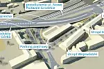 W ramach projektu powstaną dwa łukowe wiadukty, parking kubaturowy oraz fragment drogi stanowiący przedłużenie ul. Nowe Podwale Grodzkie.