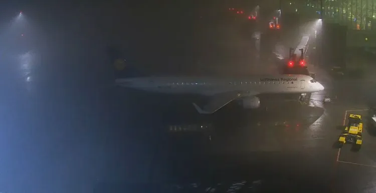 Mimo mgły lotnisko w Rębiechowie pracuje bez problemów, a nawet przyjęło samolot, który z powodu pogody nie mógł wylądować w Bydgoszczy.