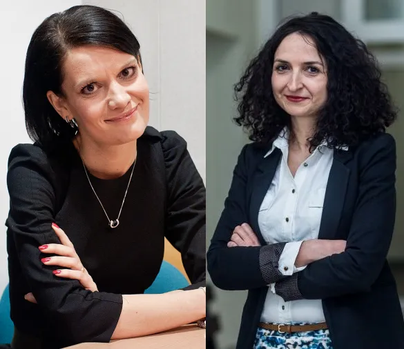 Wiceprezydent Katarzyna Gruszecka-Spychała (po lewej) była przełożoną Katarzyny Gruszki w Agencji Rozwoju Gdyni, a teraz jest nią w gdyńskim magistracie.