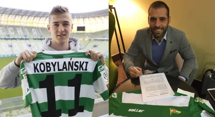 Nowi piłkarze Lechii Gdańsk: Flavio Paixao i Martin Kobylański.