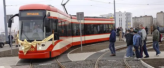 Jedną z największych gdańskich inwestycji w ub.r. była budowa linii tramwajowej na Chełm.