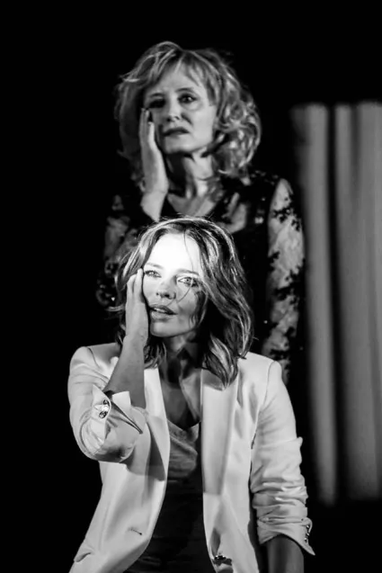 Edyta Herbuś i Małgorzata Bogdańska w spektaklu "Diwa" 