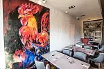Wnętrze restauracji Przystanek Orłowo. Proj. Krystian Rassmus.