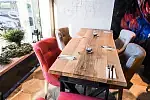 Wnętrze restauracji Przystanek Orłowo. Proj. Krystian Rassmus.
