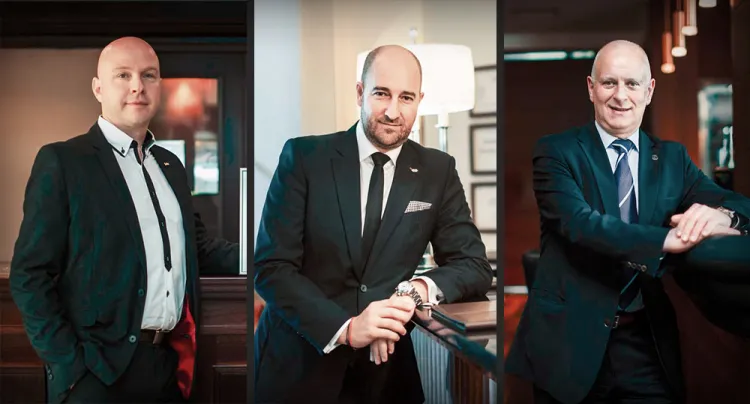 Dyrektorzy generalni: Michael Seling (hotele Radisson Blu w Gdańsku i Rezydent w Sopocie), Gregory Millon (Sofitel Grand Sopot) oraz Emanuele Dalnodar (Sheraton Sopot Hotel) 