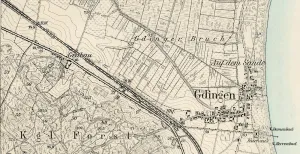 Mapa Grabówka (Grabau) i okolic z 1909 roku.