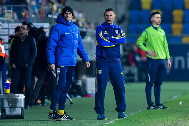 Asystentem trenera Grzegorz Nicińskiego (z prawej) powinien być w kolejnych rozgrywkach ponownie Grzegorz Witt (z lewej), który jednak nie ma jeszcze kontraktu na nowy sezon.